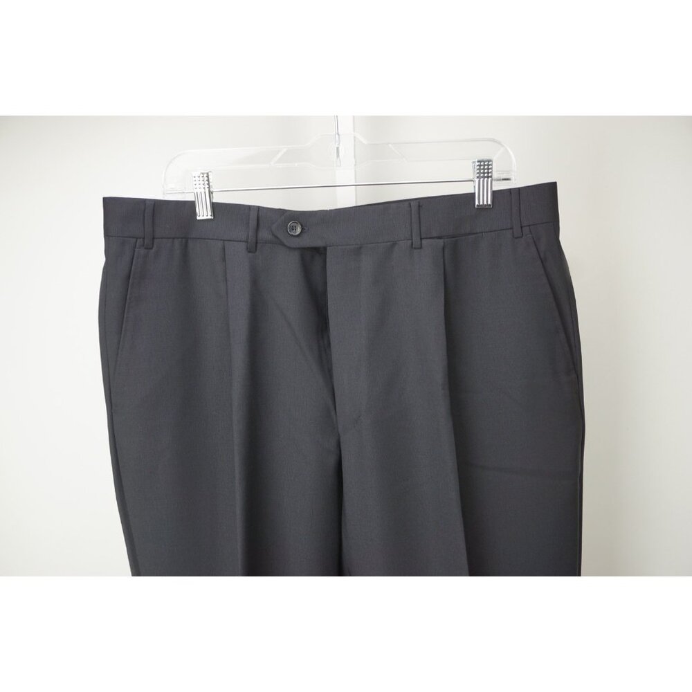 Corneliani Tailor Dark Blue 100% Wool Dress Pants Sz 54 NEW